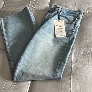 Zara Sky Blue Ankle Jeans